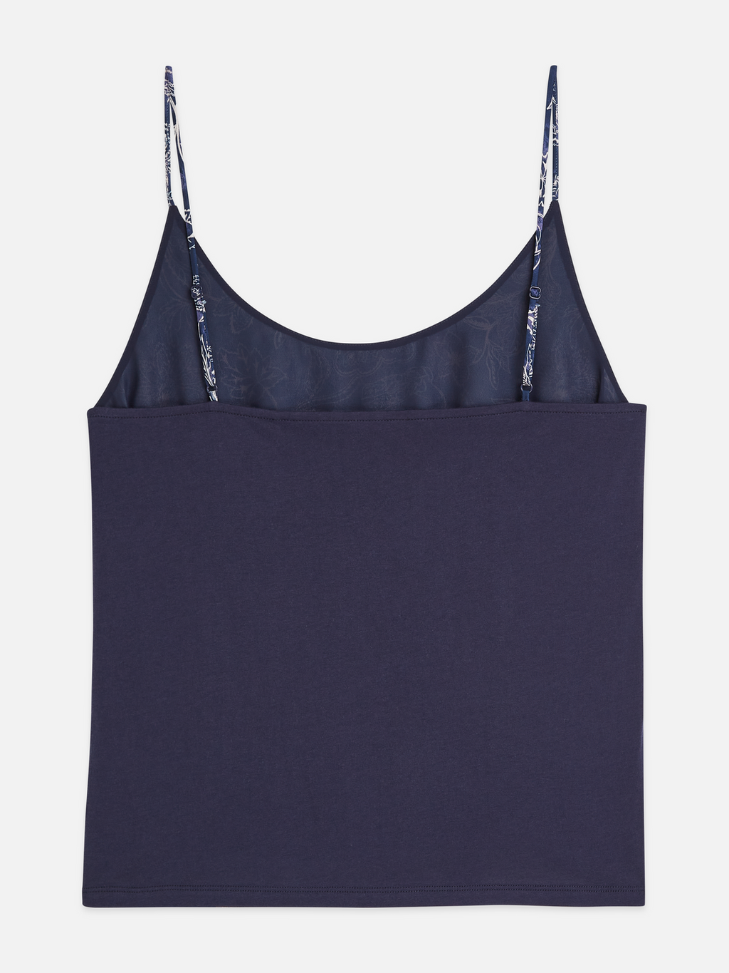 Printed jersey back tank top