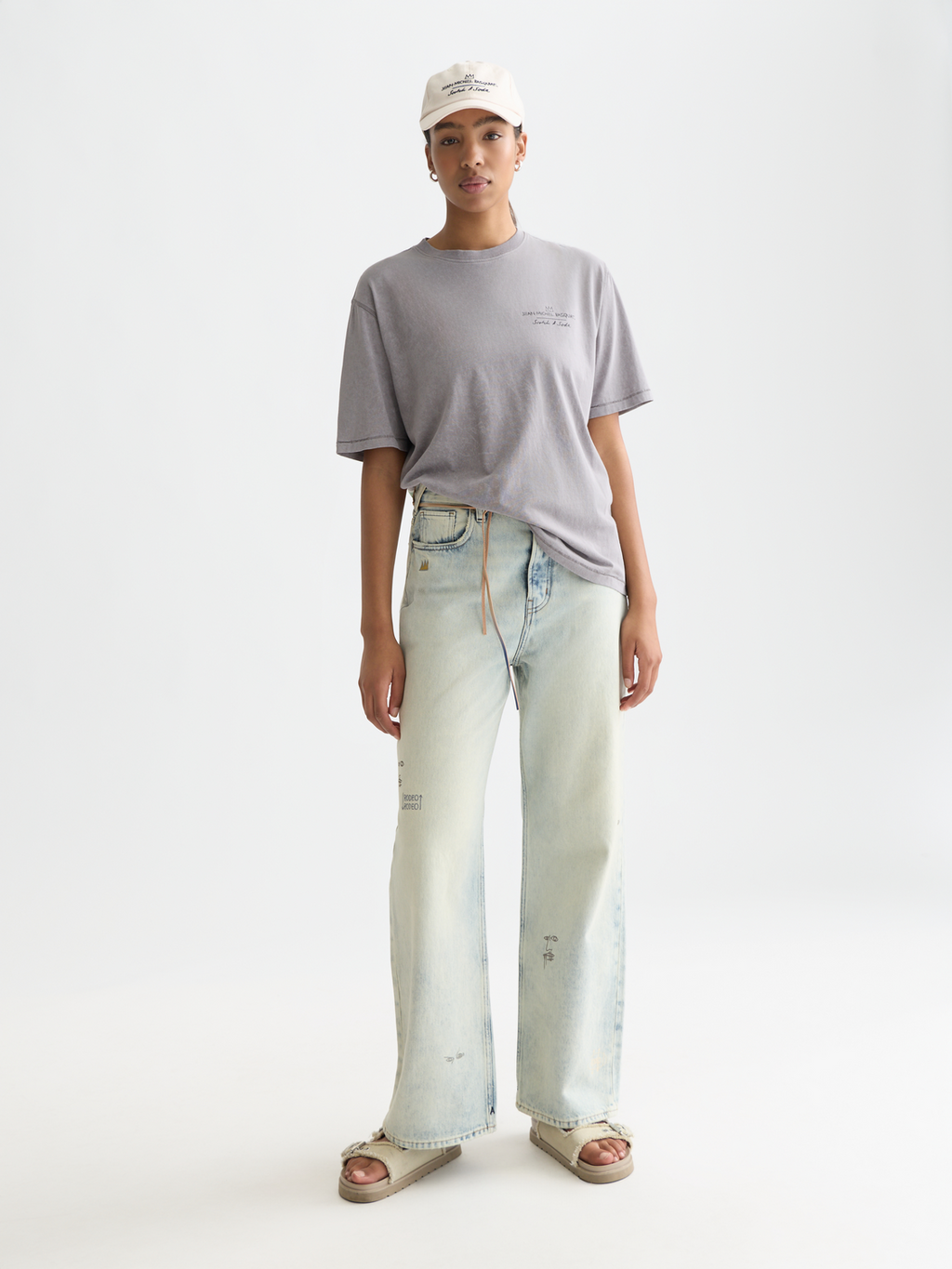 Basquiat graphic loose T-shirt