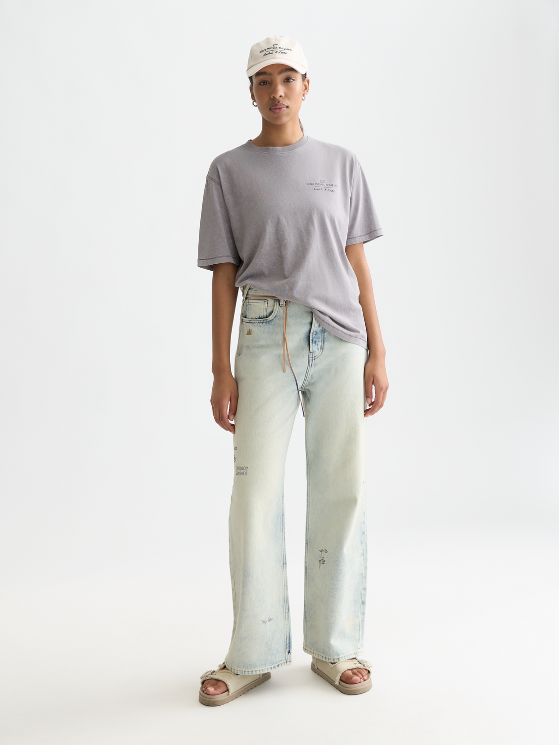 Basquiat graphic loose T-shirt