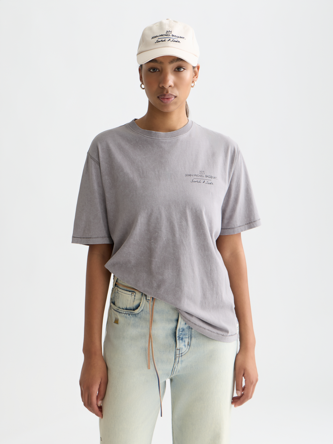 Basquiat graphic loose T-shirt