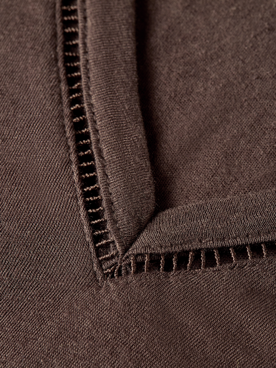 Linen V-neck T-shirt