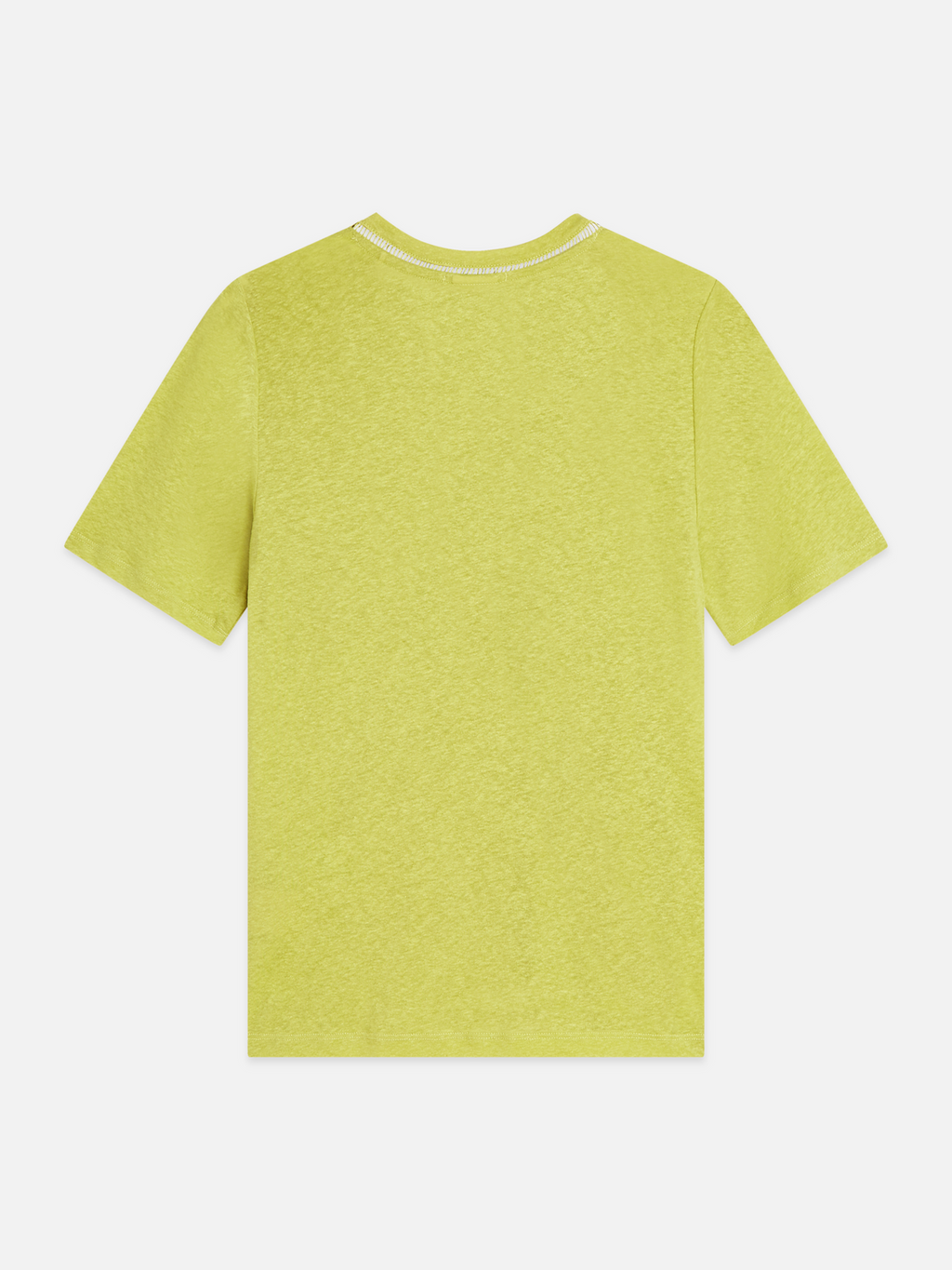 Linen V-neck T-shirt