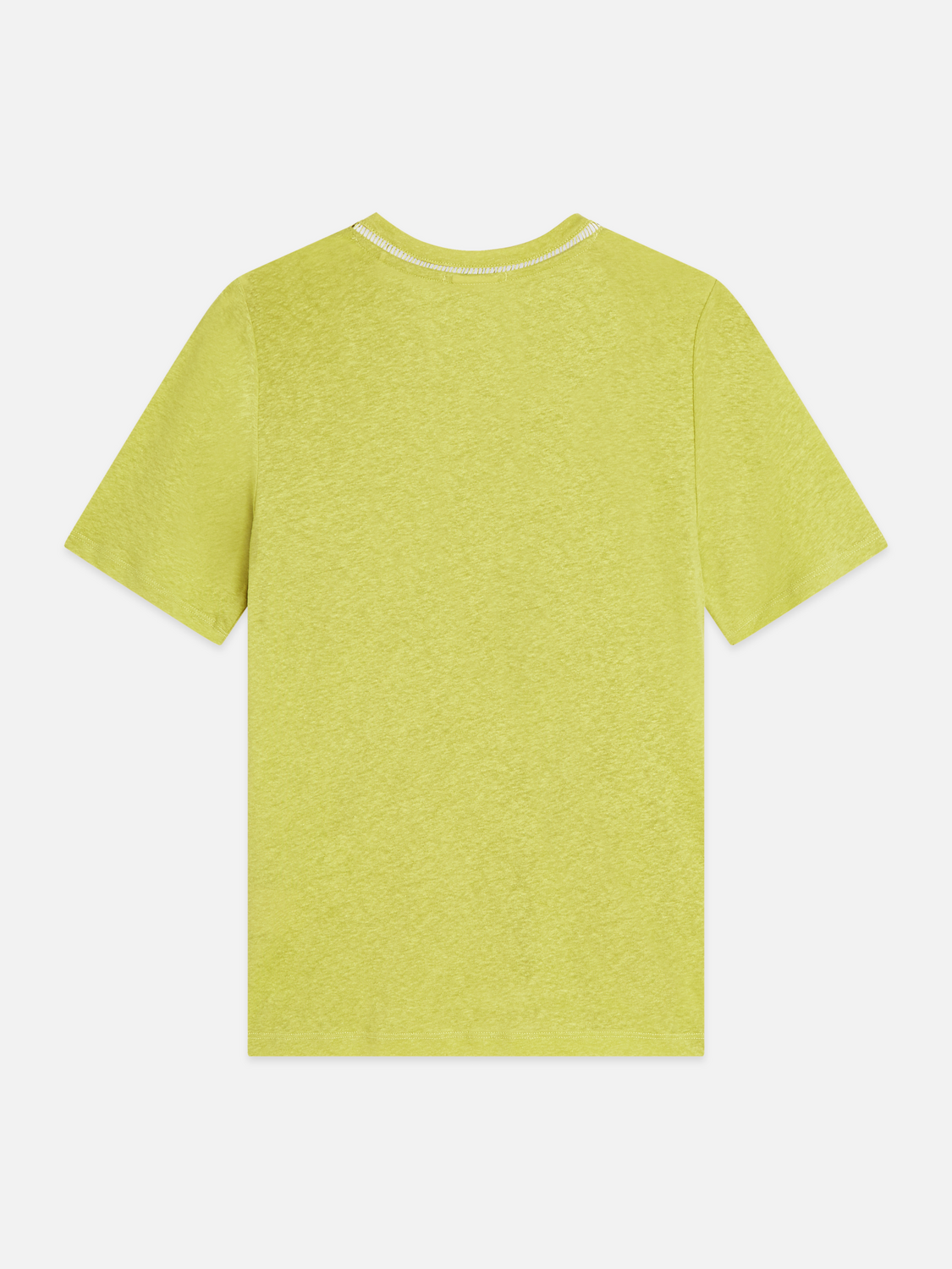Linen V-neck T-shirt