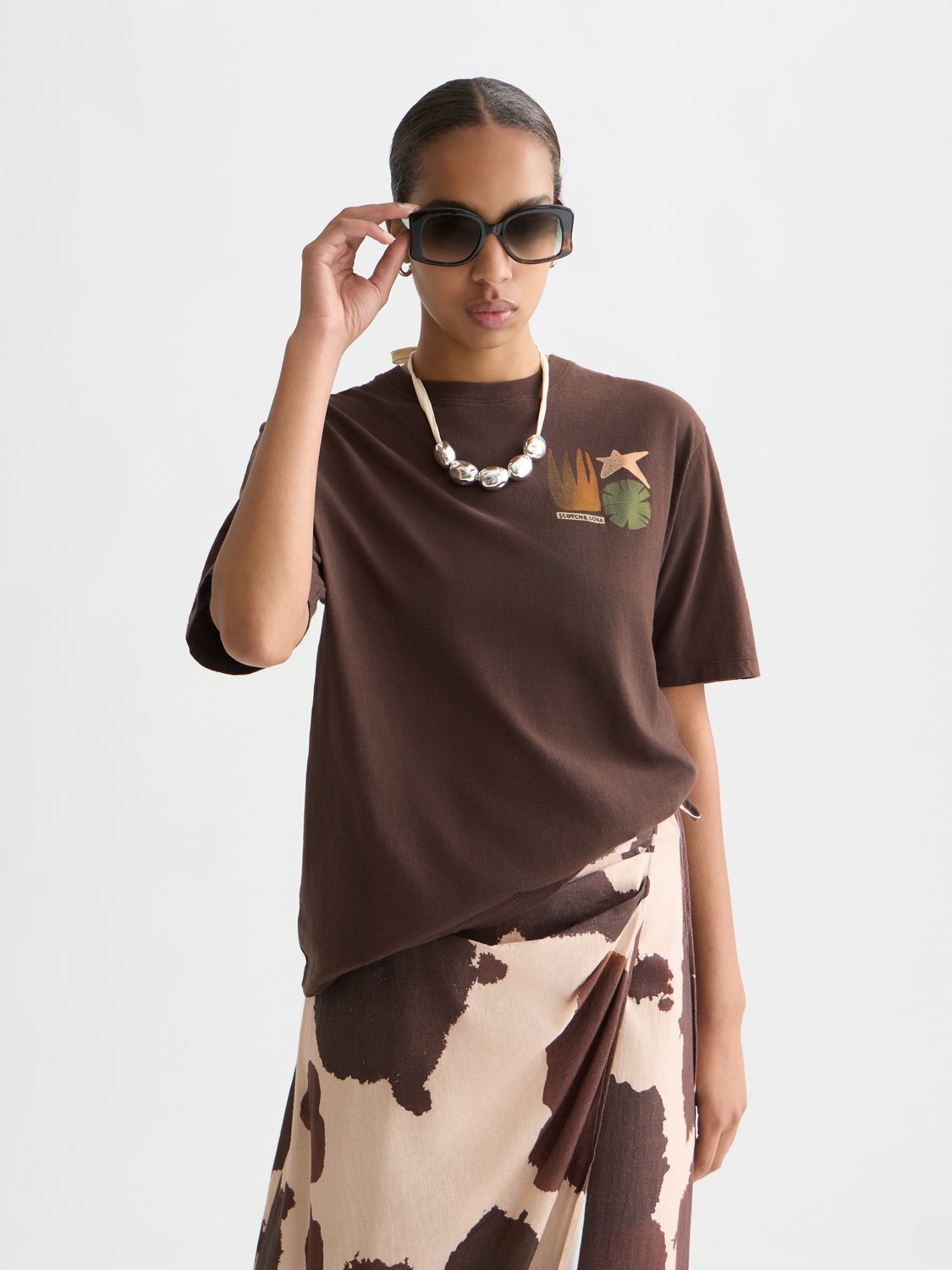 Artwork loose T-shirt