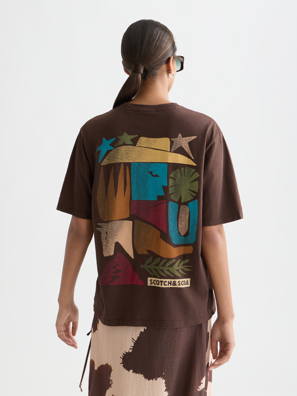 Artwork loose T-shirt