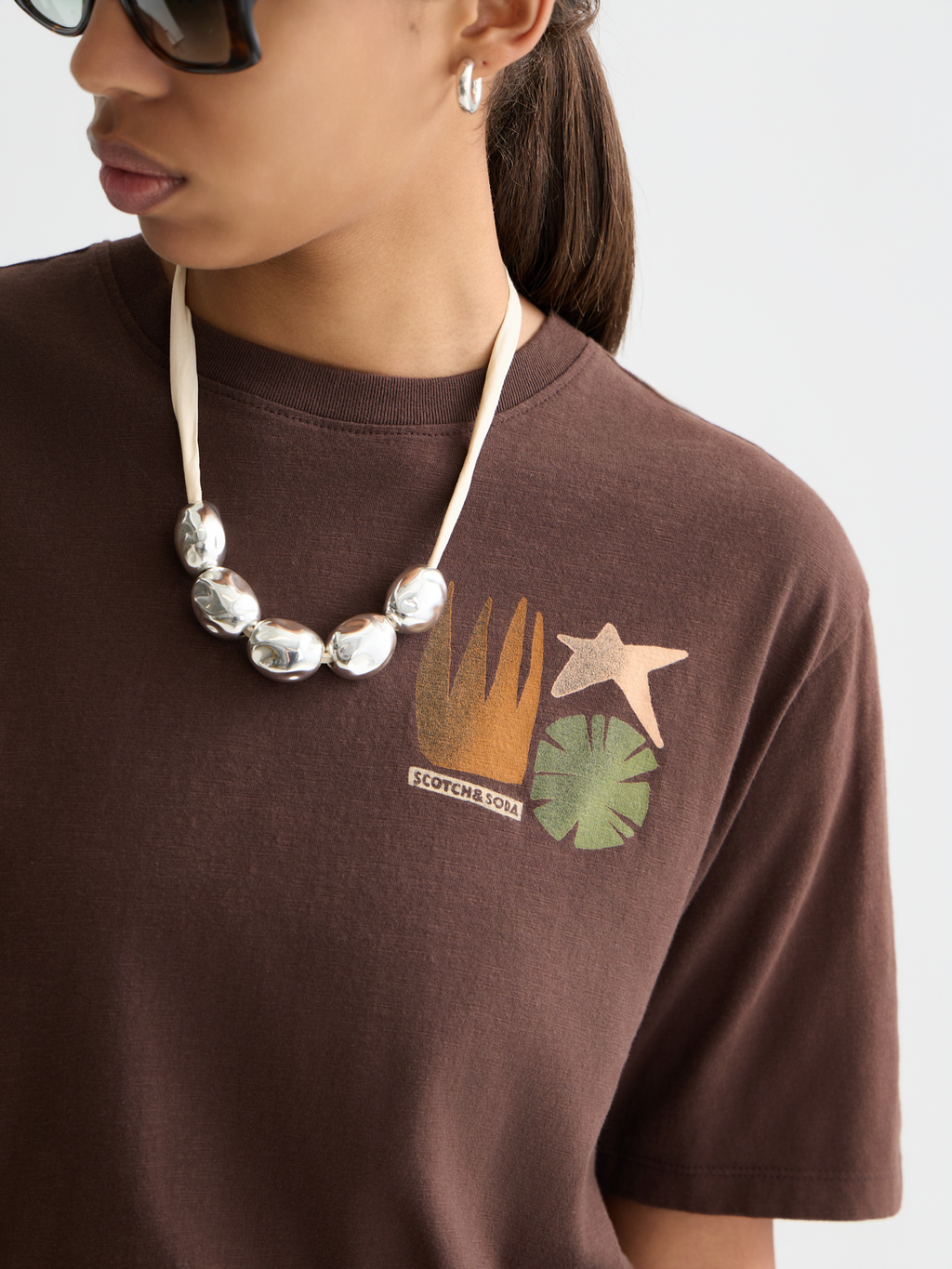 Artwork loose T-shirt