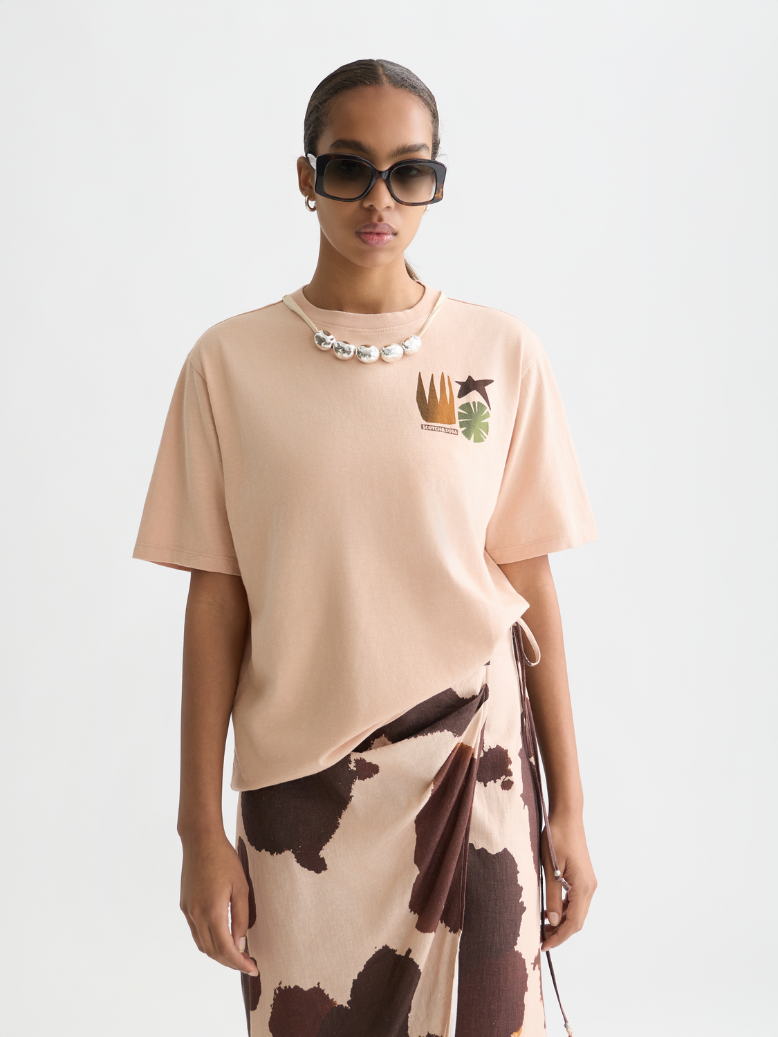 Artwork loose T-shirt