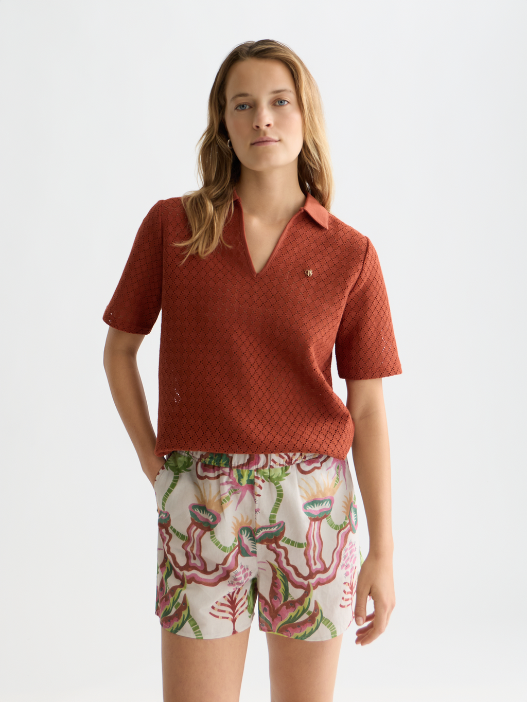 Crochet polo