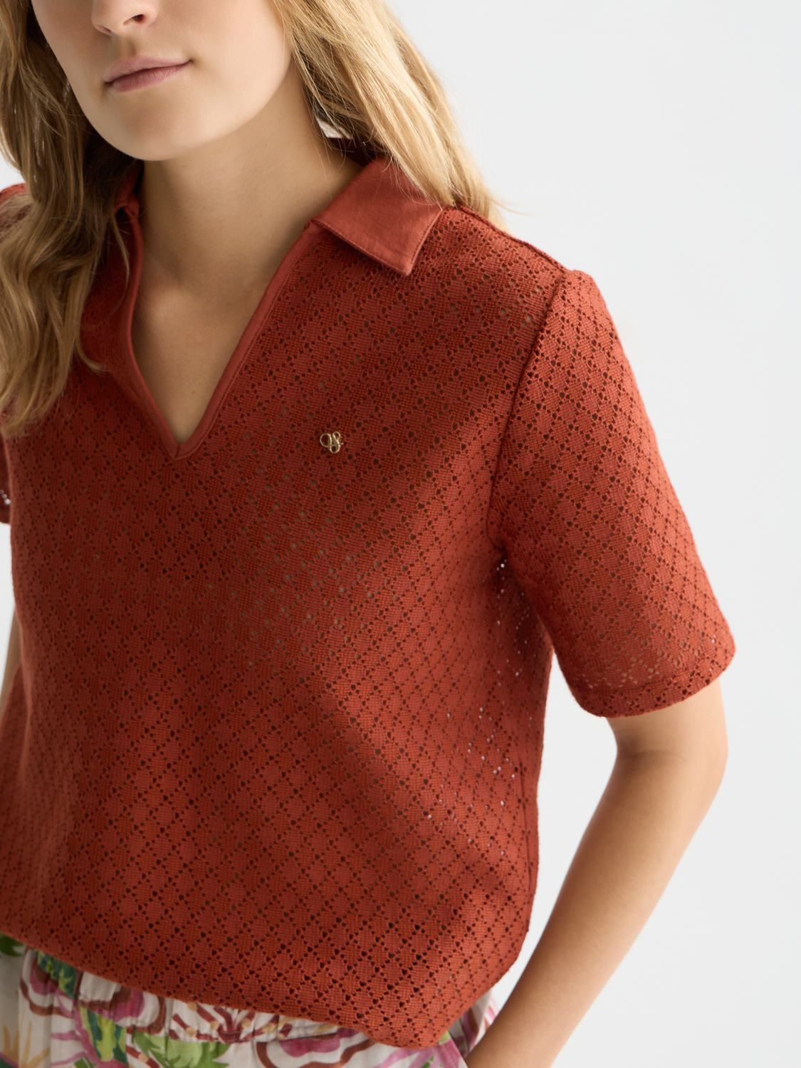 Crochet polo