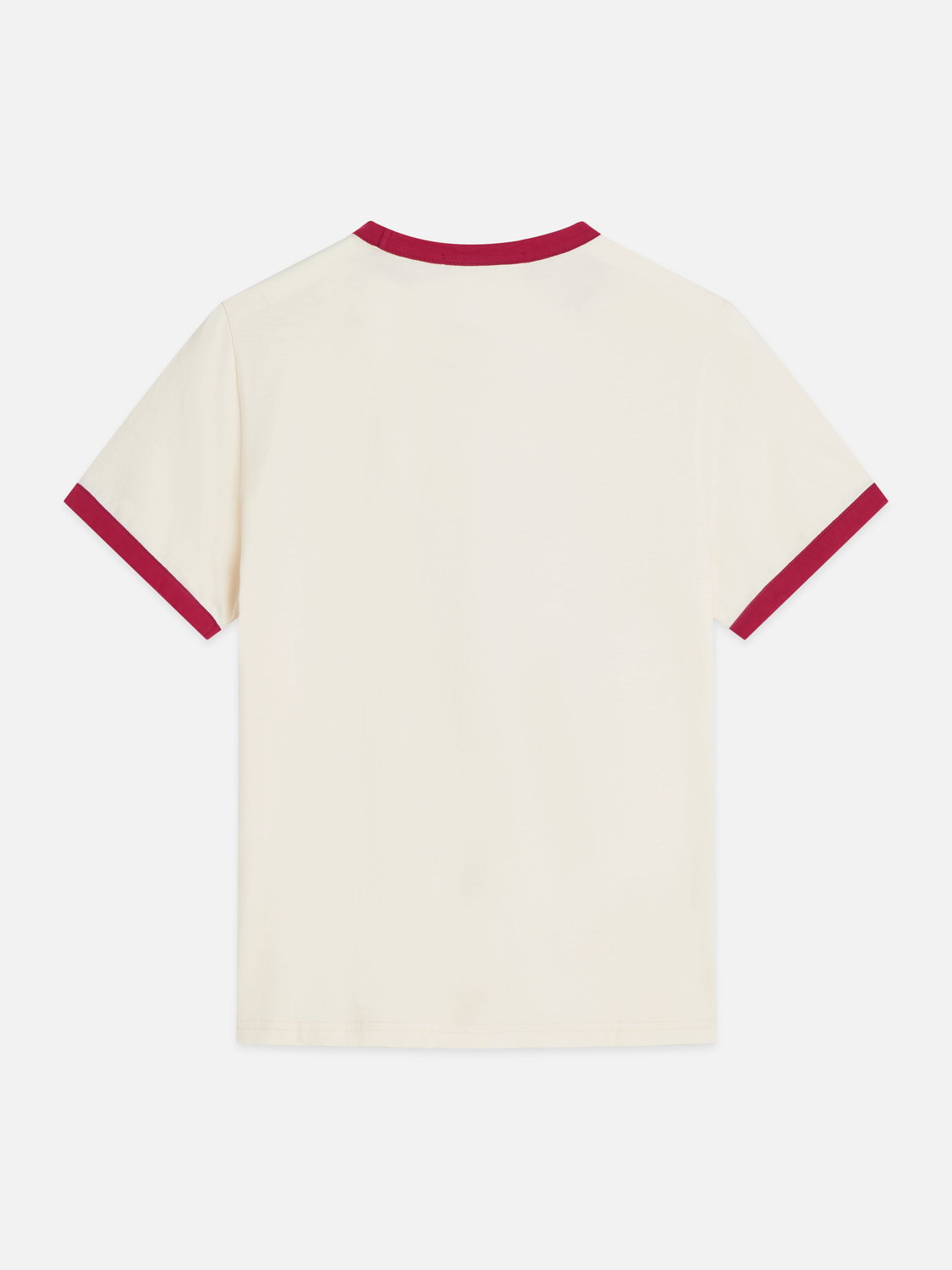 T-shirt with contrast binding