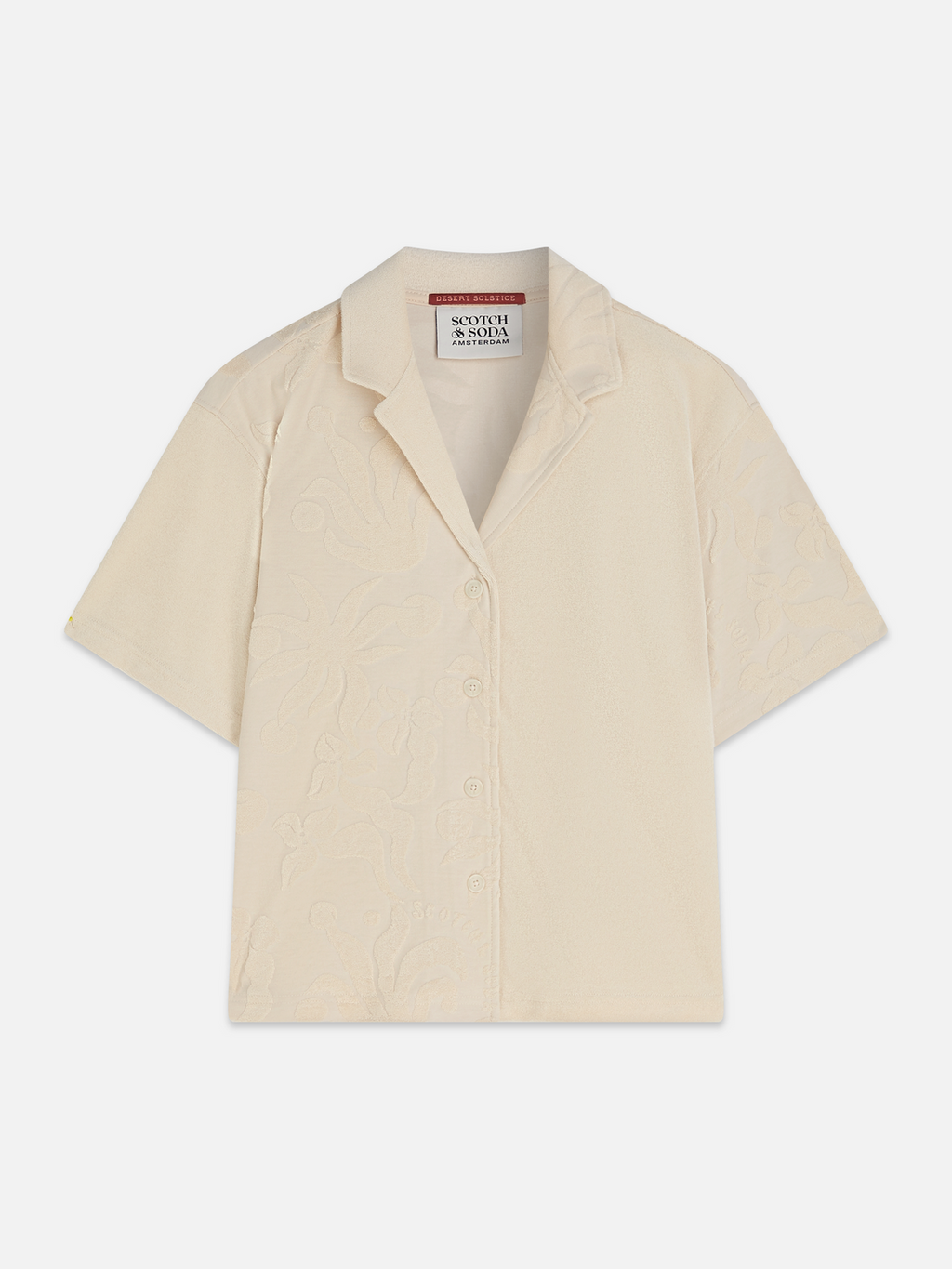 Towelling shortsleeved shirt
