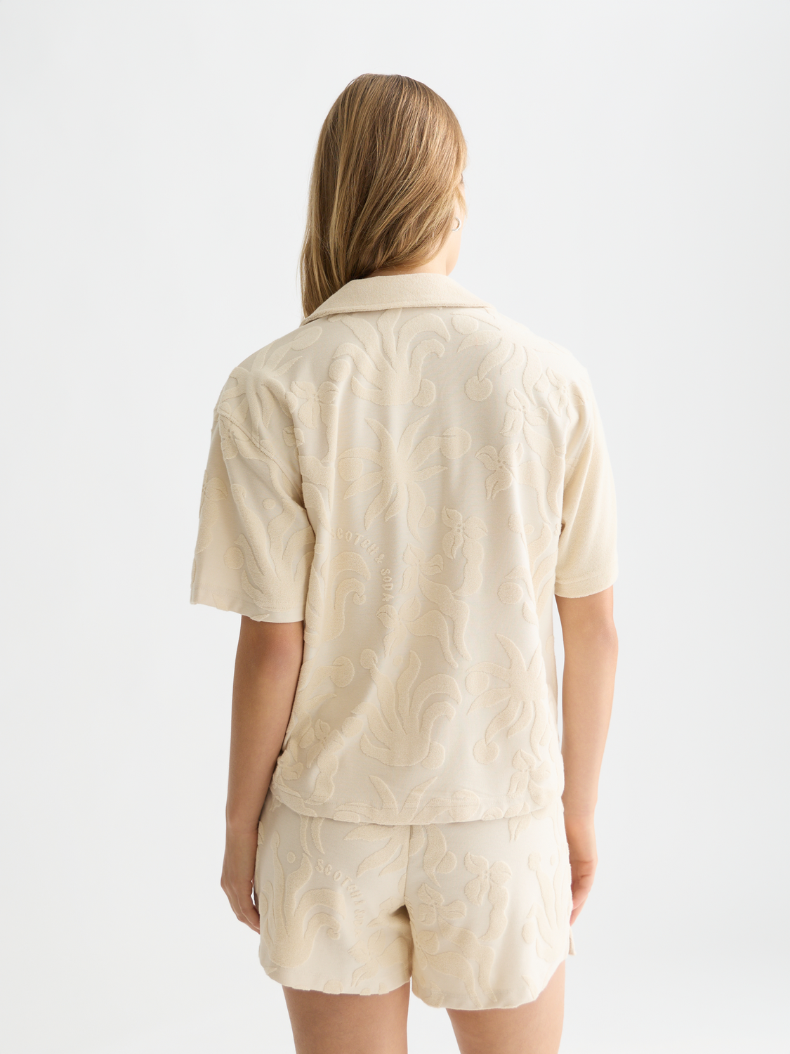 Towelling shortsleeved shirt