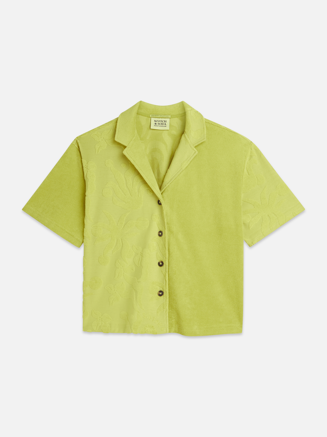 Towelling shortsleeved shirt