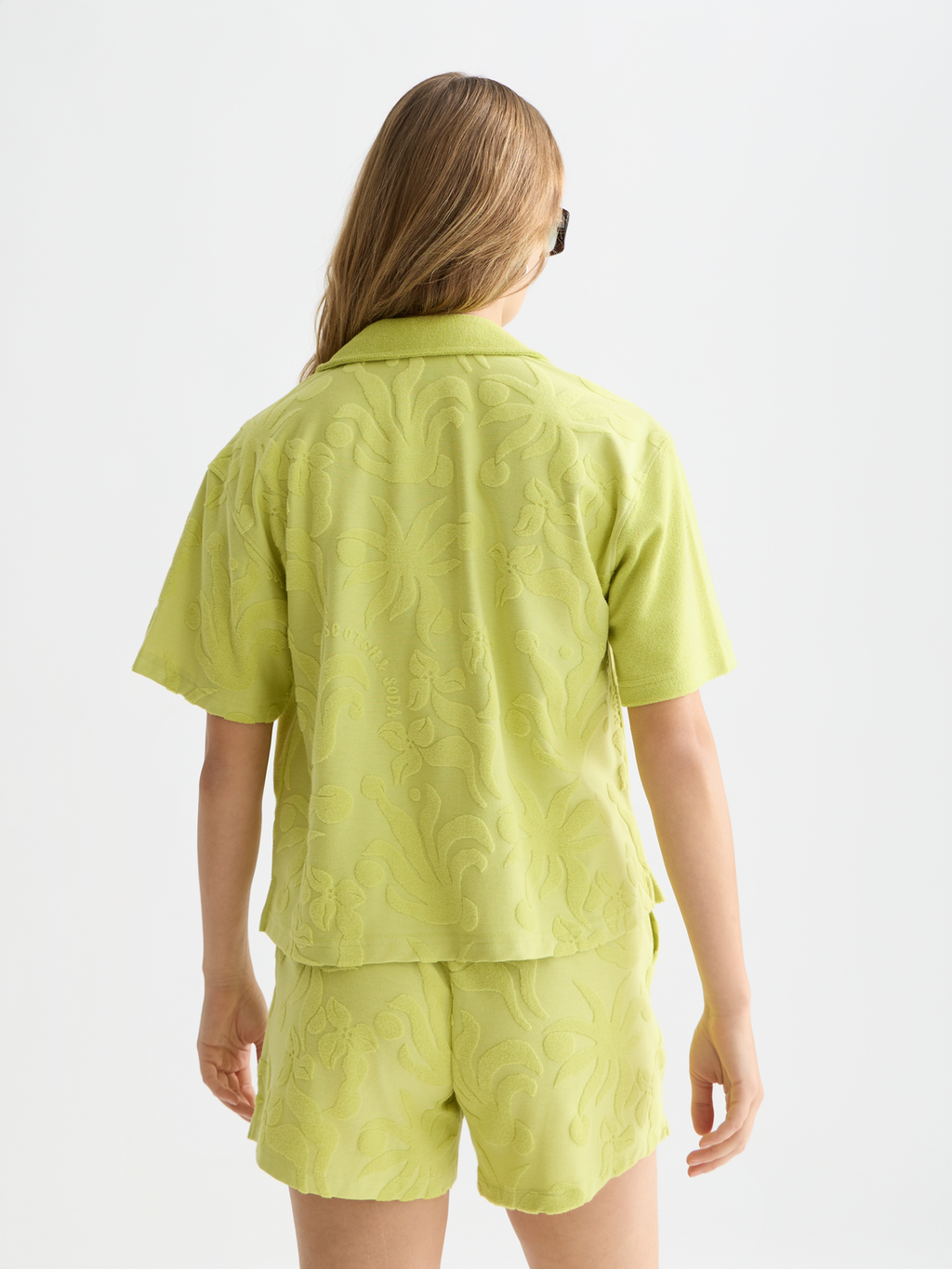 Towelling shortsleeved shirt