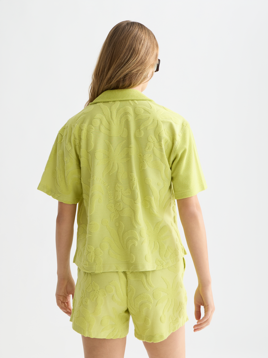 Towelling shortsleeved shirt