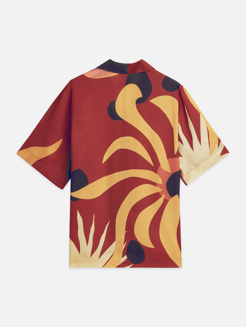 Printed short sleeved relaxed fit shirt