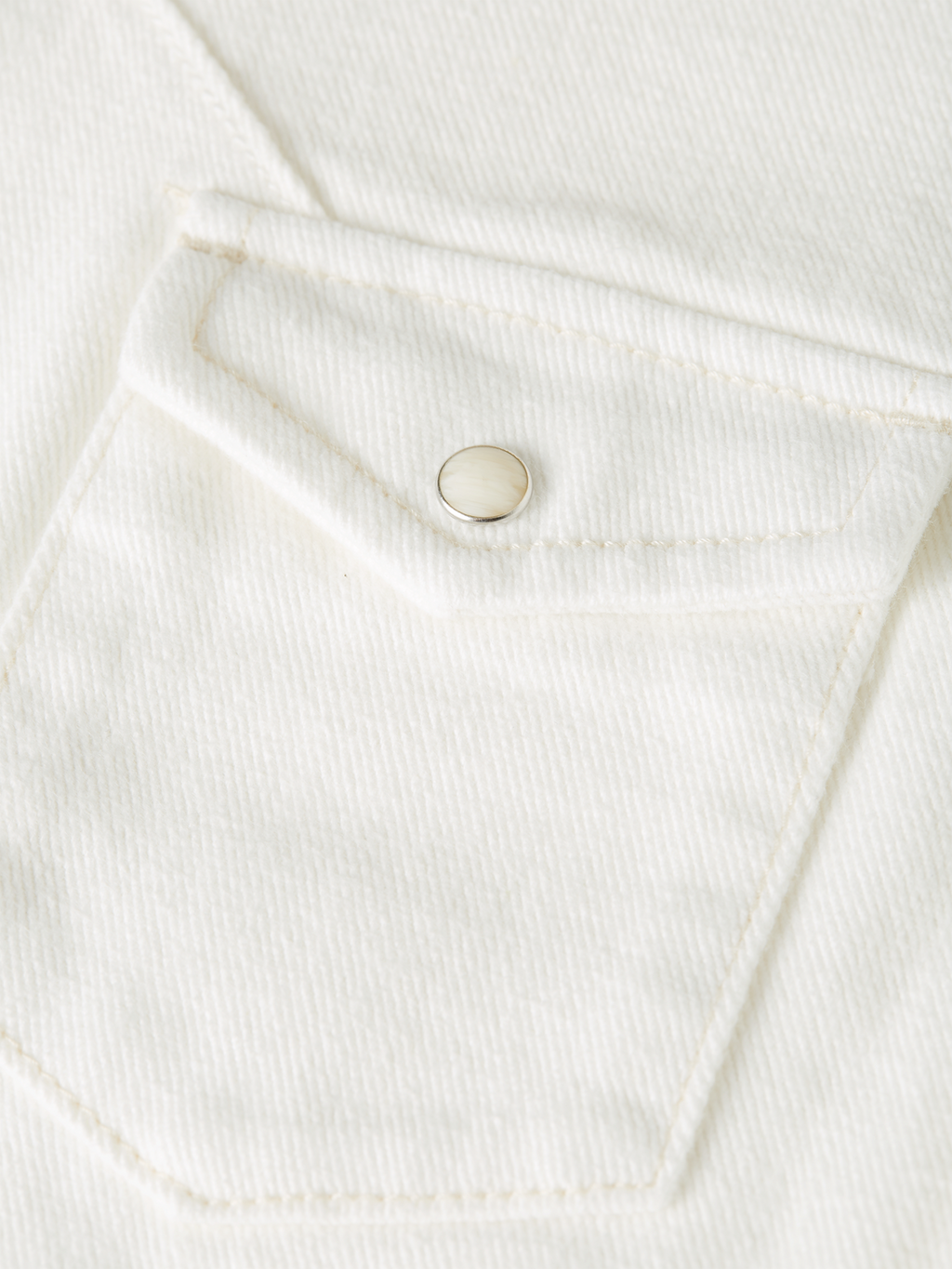 Cap sleeve denim shirt