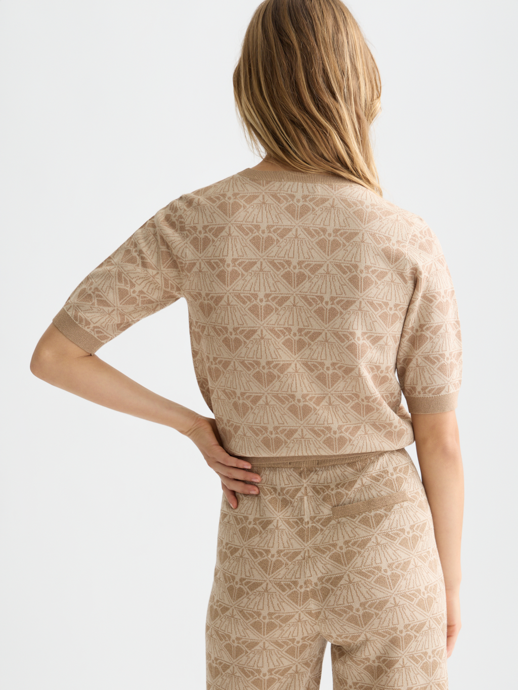 Monogram jacquard pullover