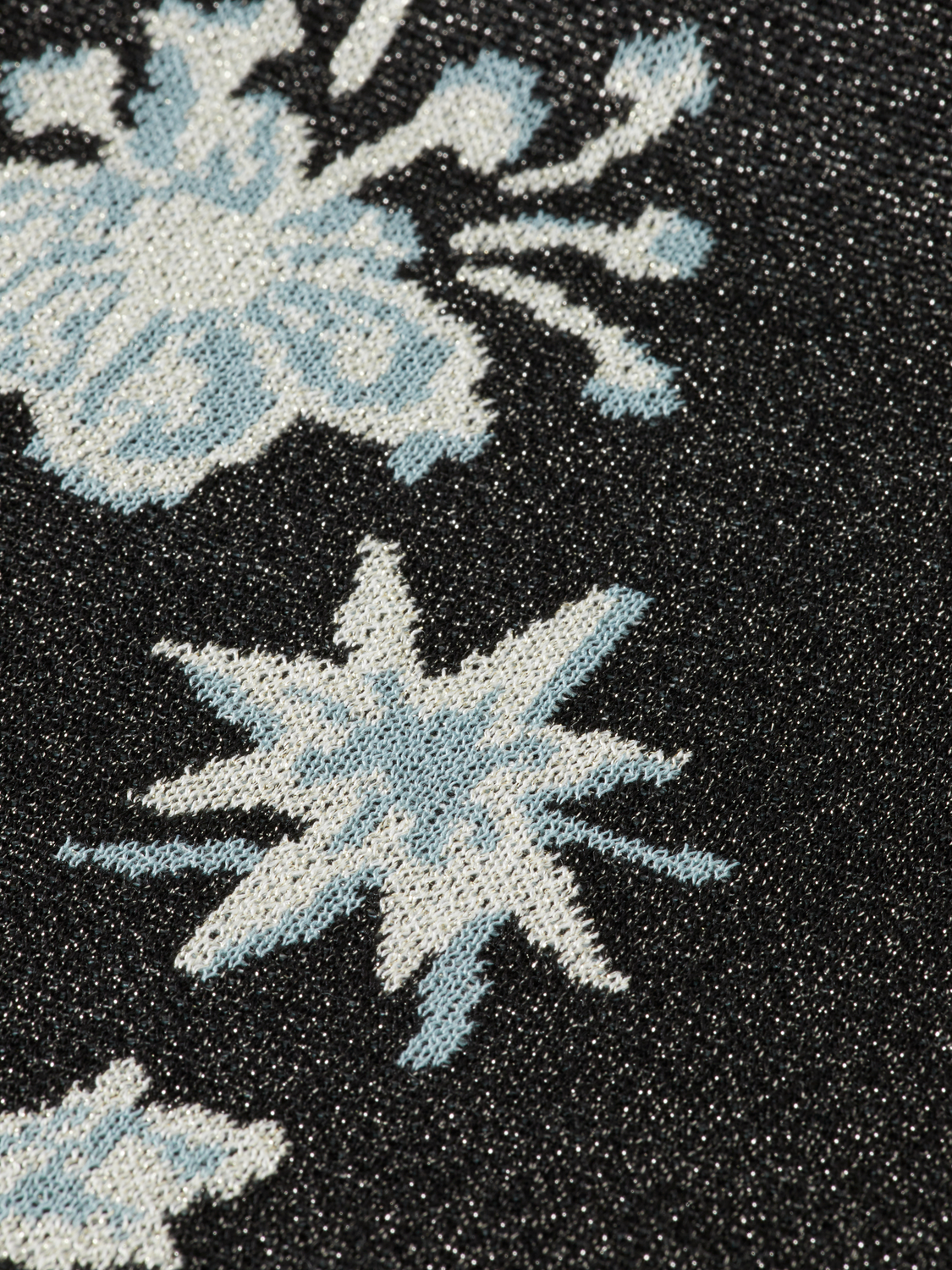 Jacquard short sleeve pullover