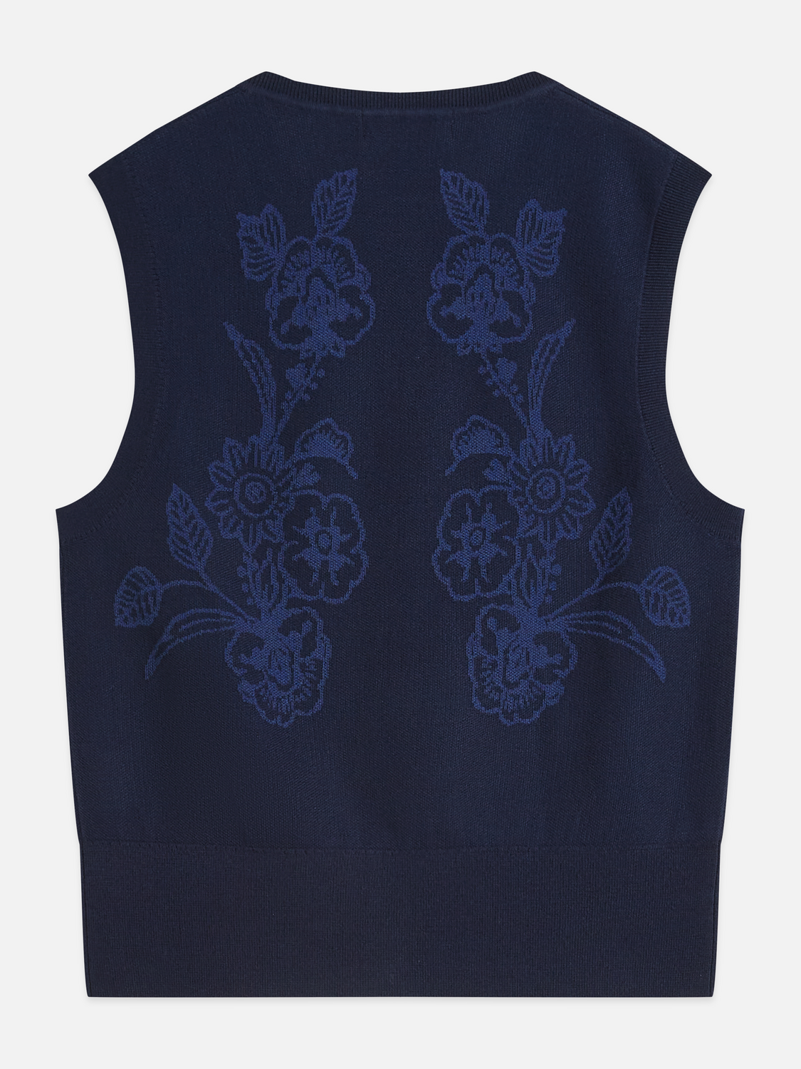 Jacquard knitted relaxed spencer