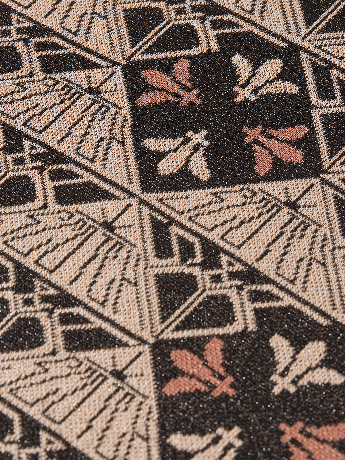 Monogram jacquard short-sleeved pullover