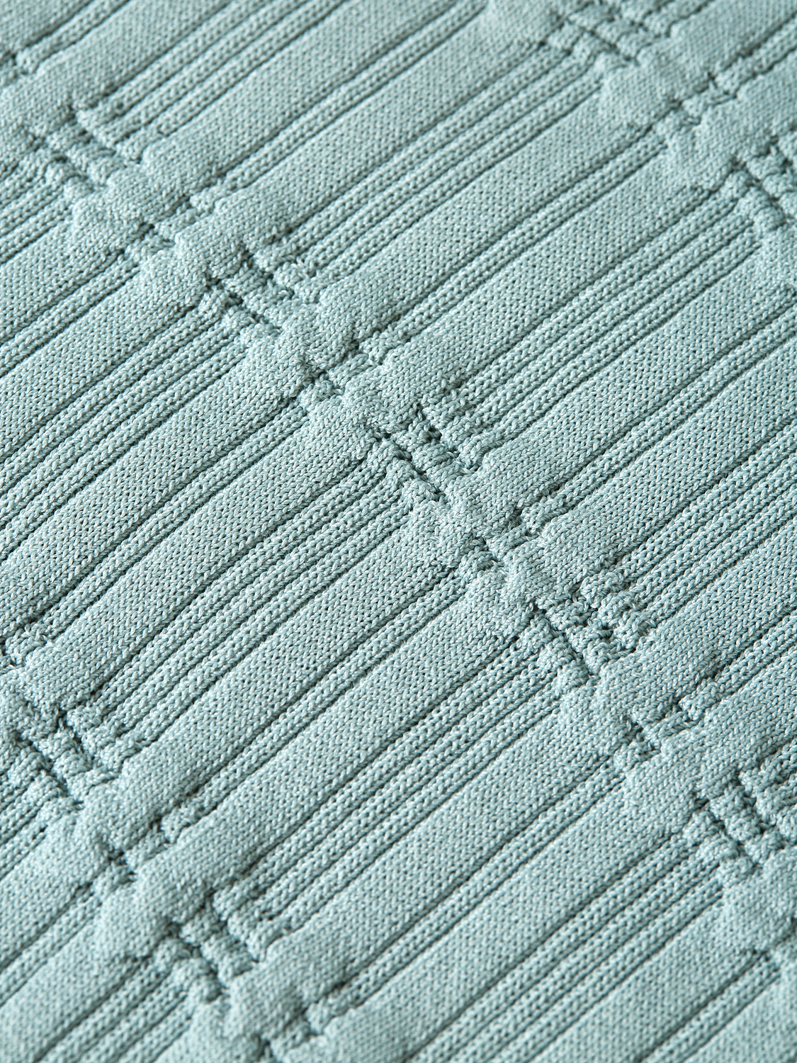 Ripple stitch fitted pullover