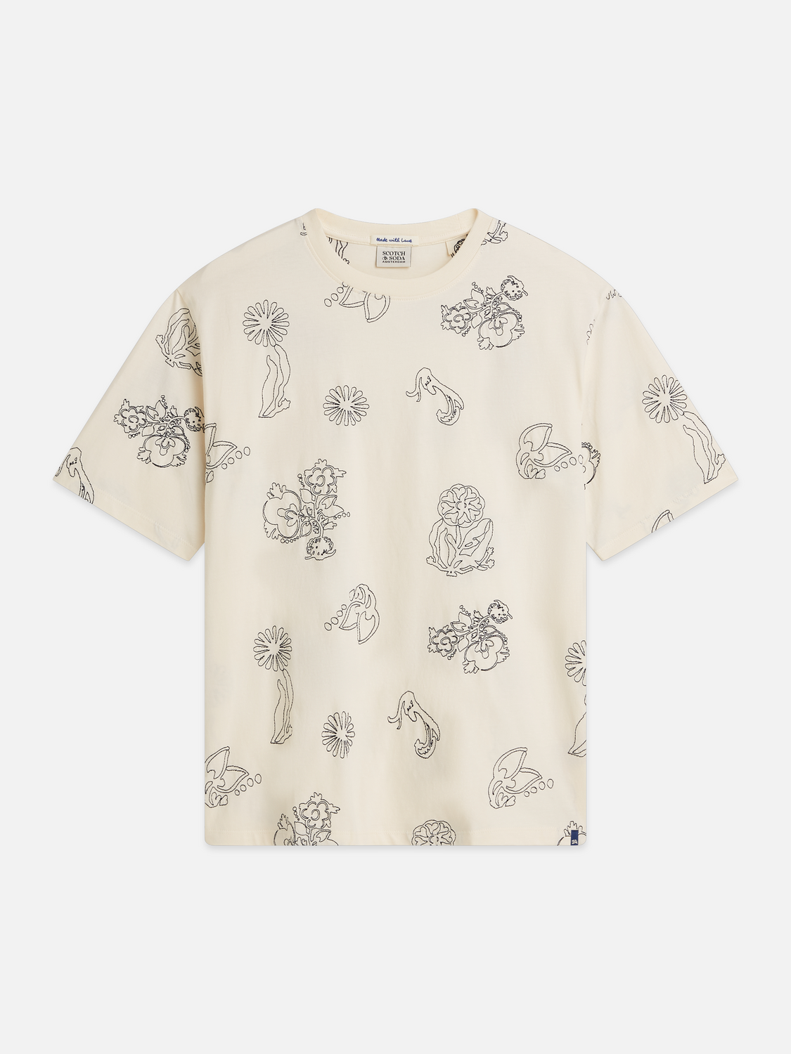 Embroidered loose T-shirt