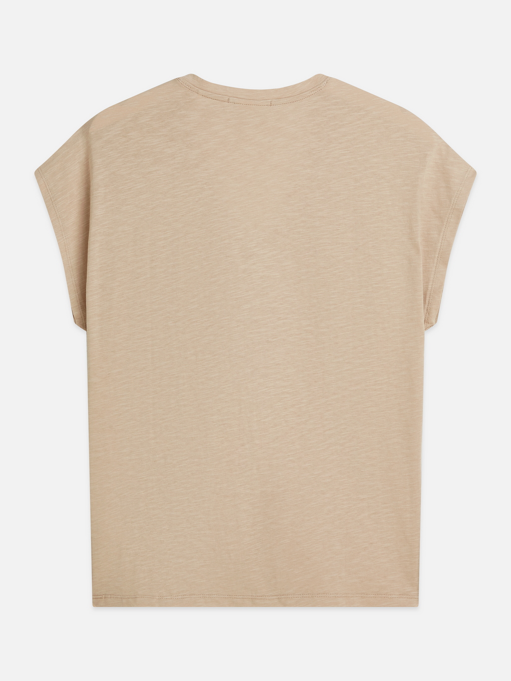 Ampersand embroidery V-neck T-shirt
