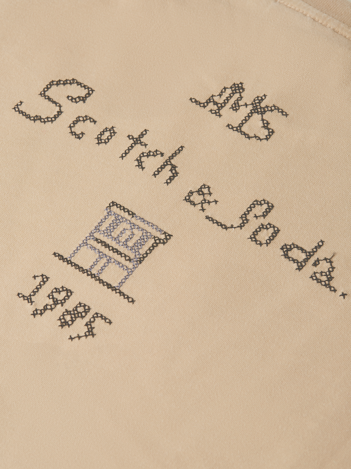 Embroidered washed loose t-shirt