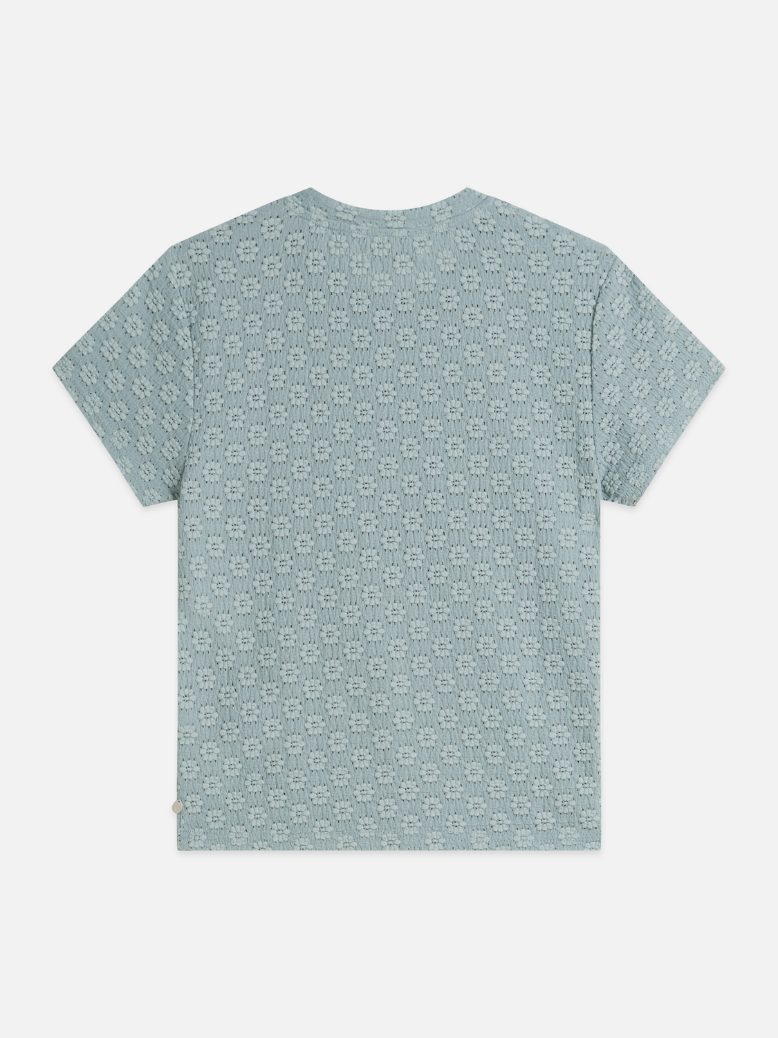 Open structure slim T-shirt
