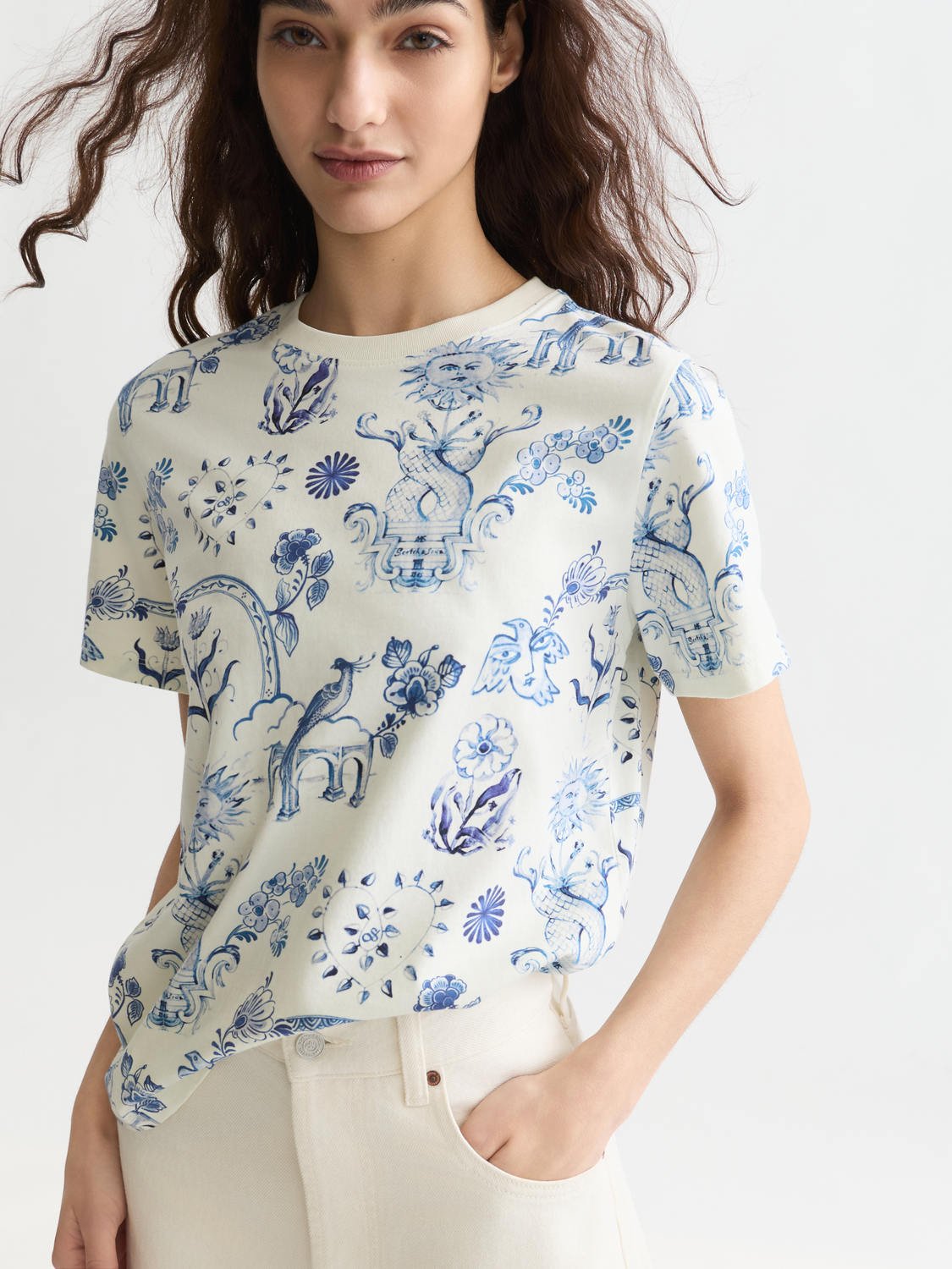 Scotch & Soda x Royal Delft Printed T-Shirt