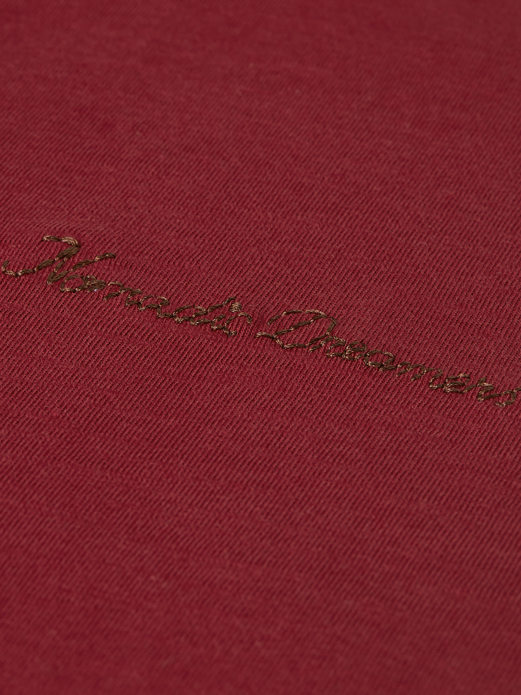 Chest Embroidery Cotton T-Shirt
