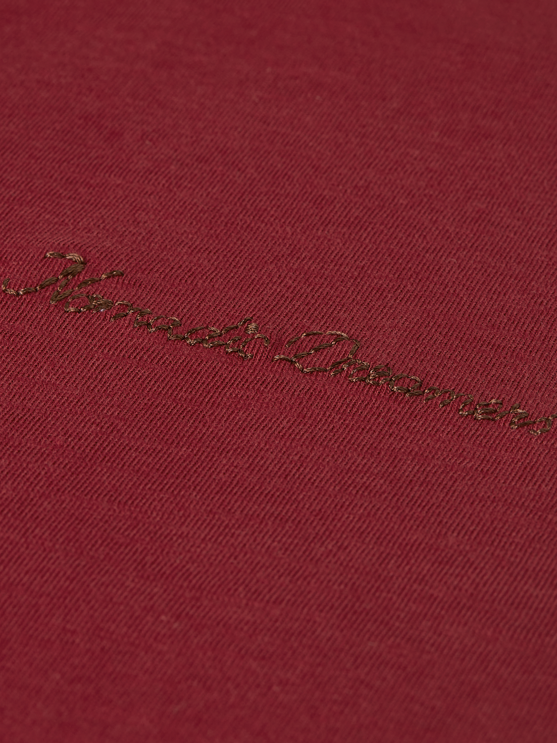 Chest Embroidery Cotton T-Shirt