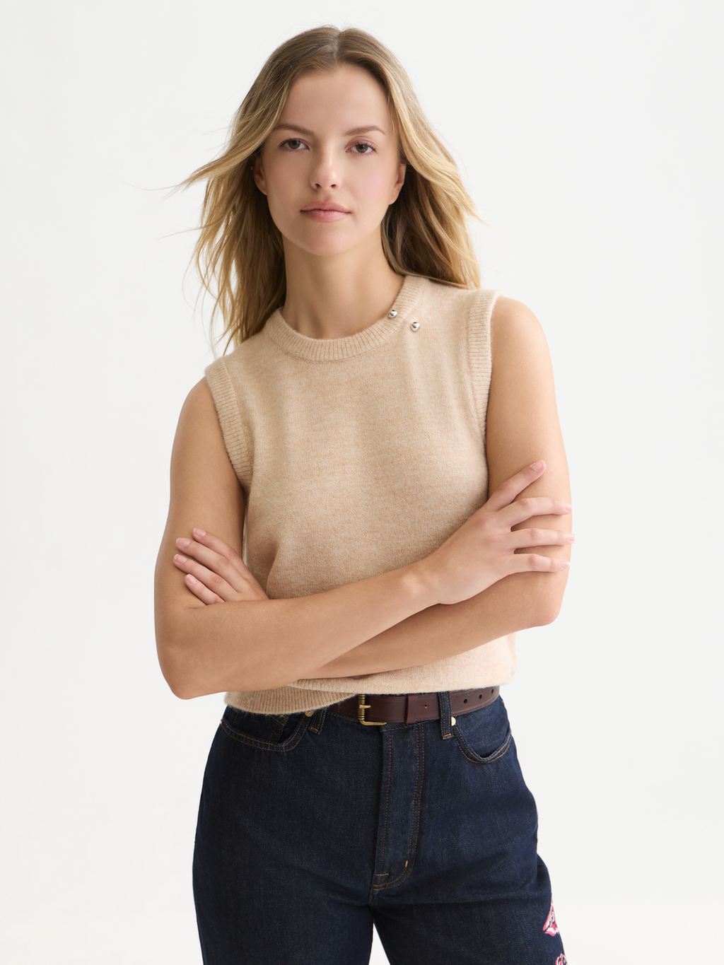 Wool-Alpaca Blend Knit Spencer