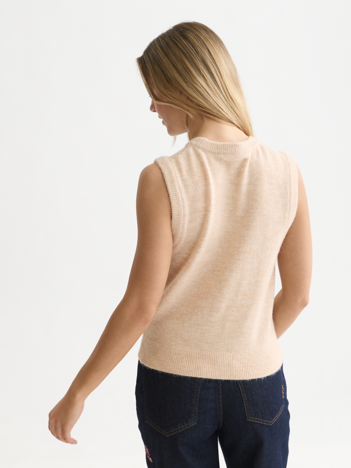 Wool-Alpaca Blend Knit Spencer