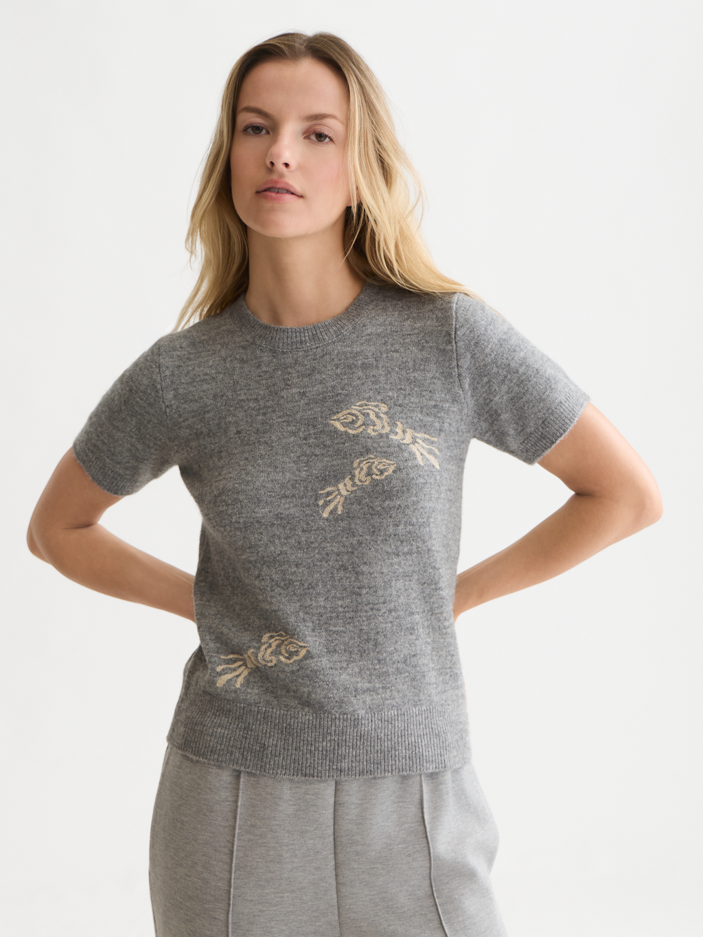 Embroidered Wool-Alpaca Blend Pullover