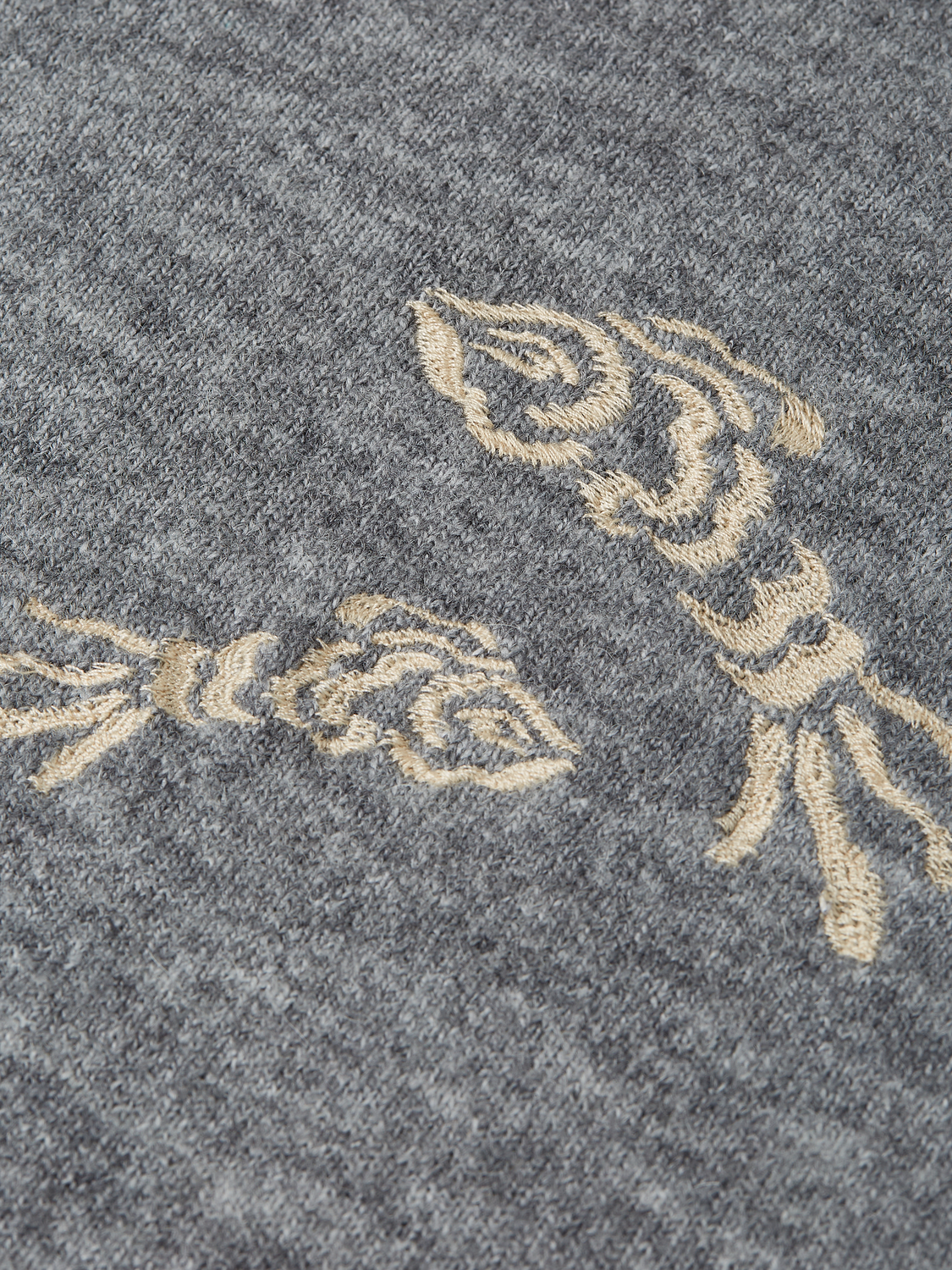 Embroidered Wool-Alpaca Blend Pullover