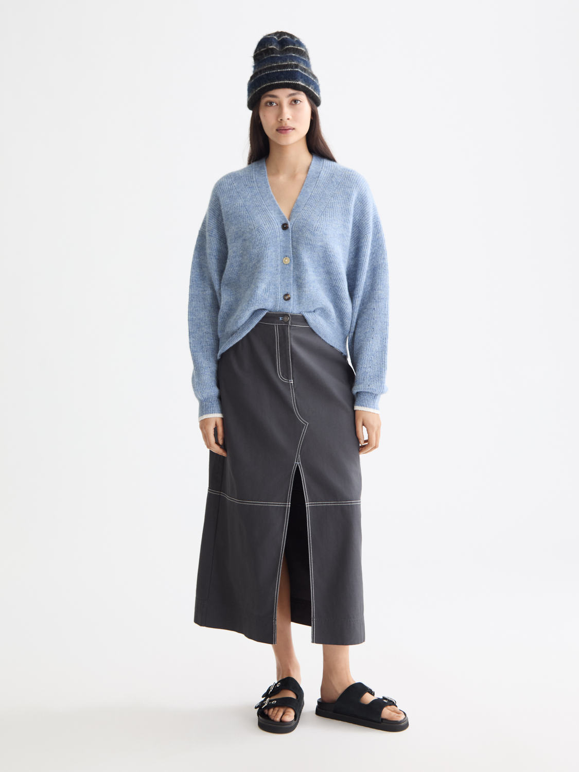 Fuzzy relaxed cardigan