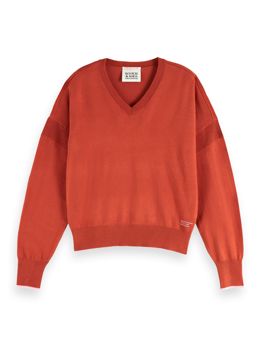 V-neck relaxed pullover