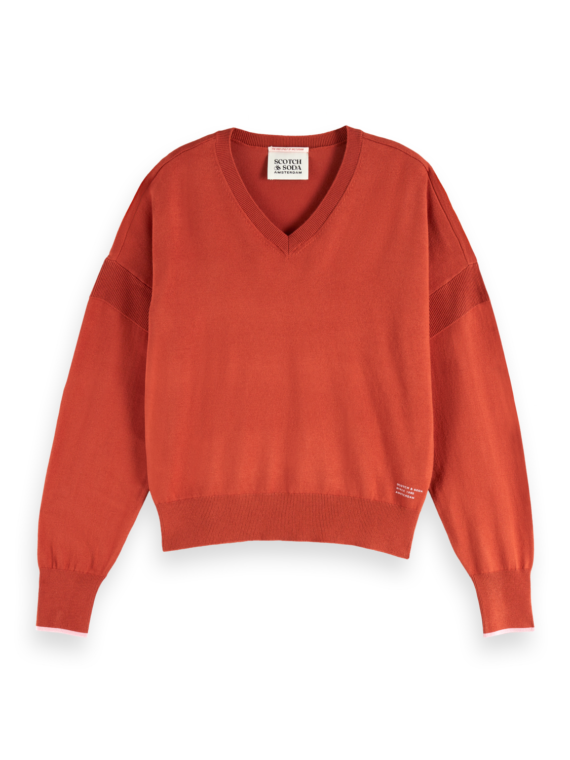 V-neck relaxed pullover