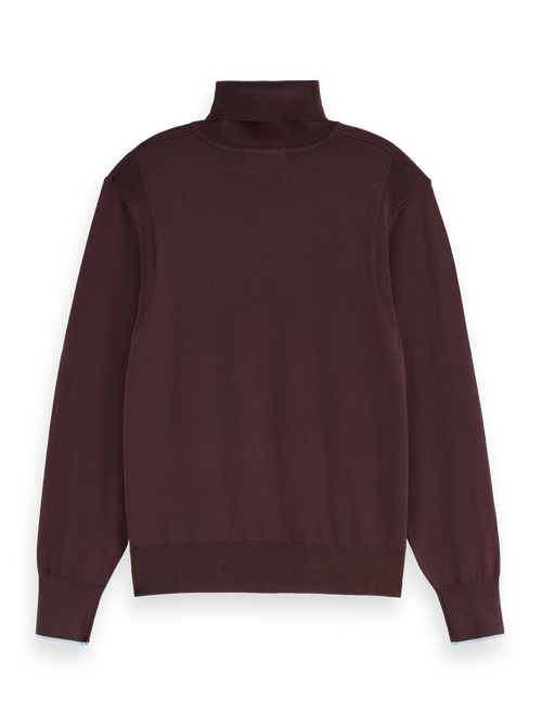 Relaxed fit roll neck pullover