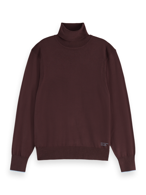 Relaxed fit roll neck pullover