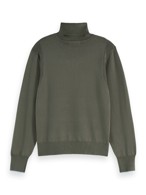Relaxed fit roll neck pullover