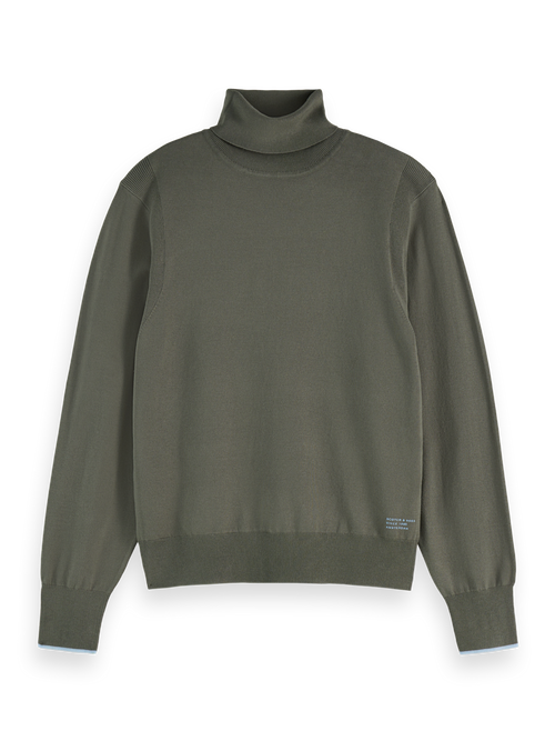 Relaxed fit roll neck pullover