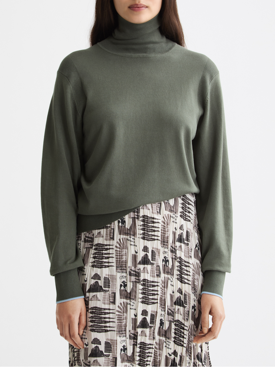 Relaxed roll neck pullover - THYME
