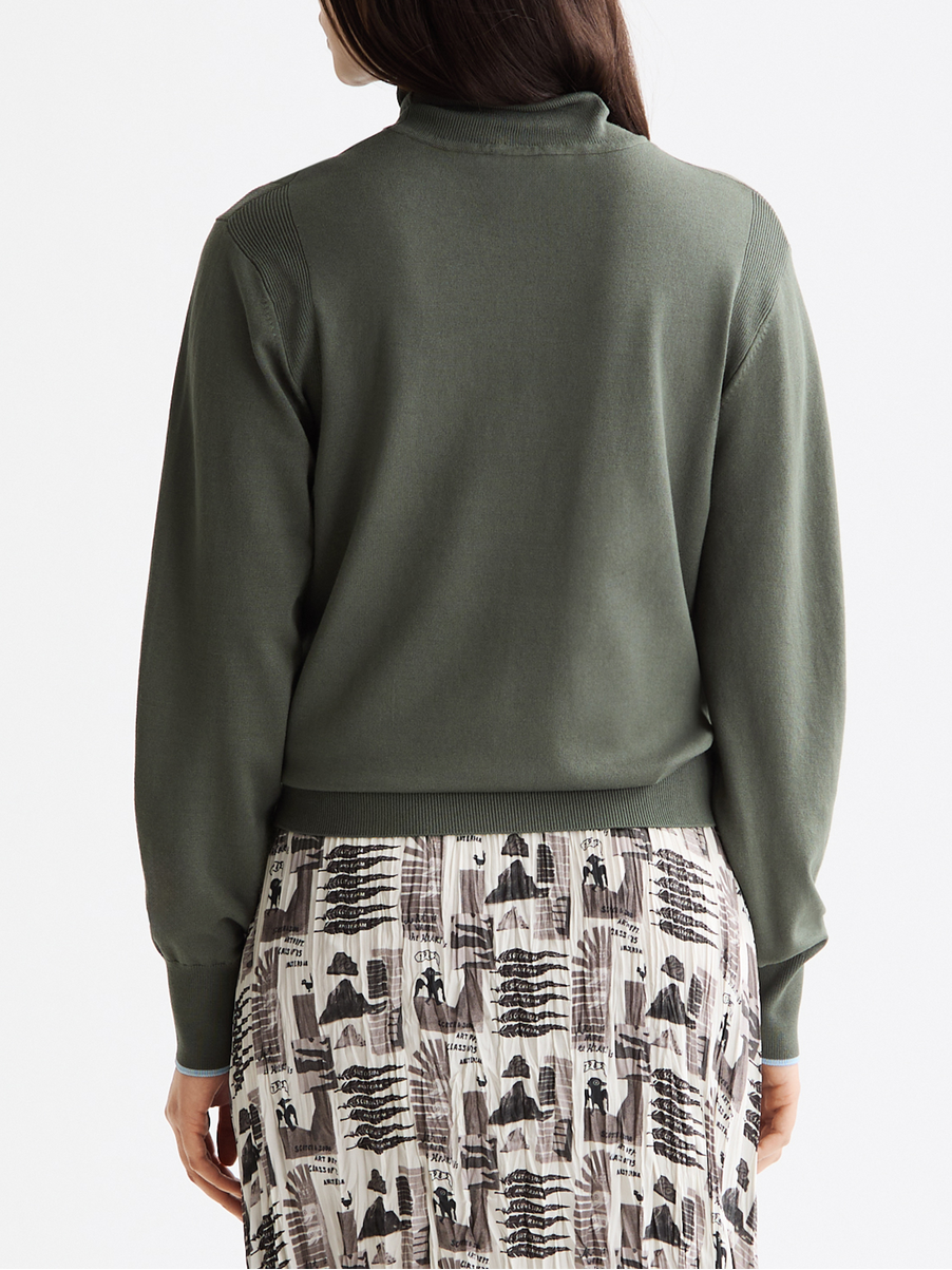 Relaxed roll neck pullover - THYME