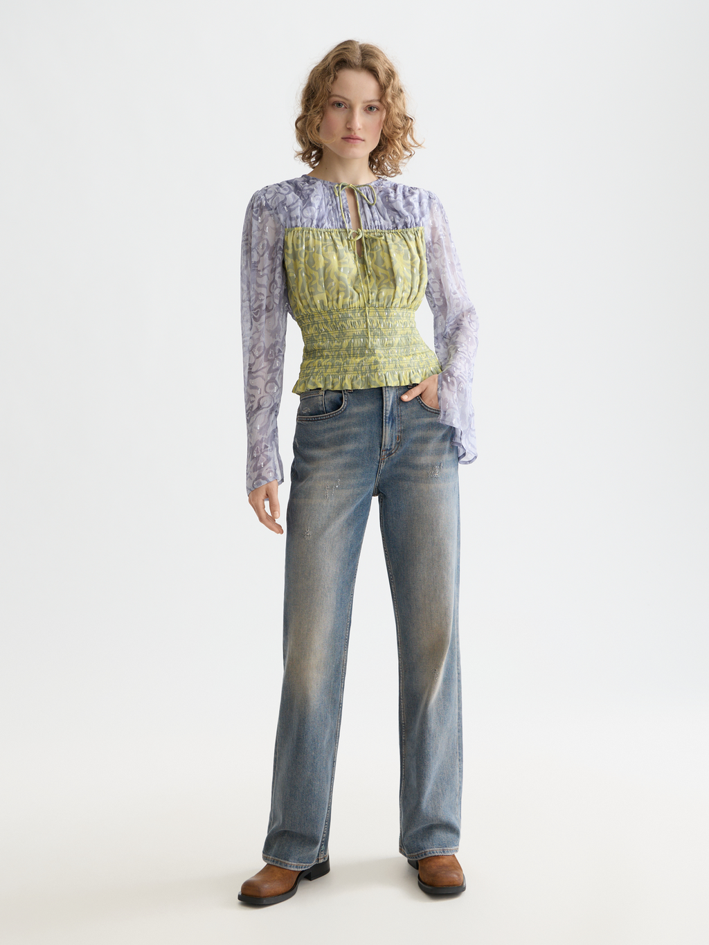 Smocked waist top