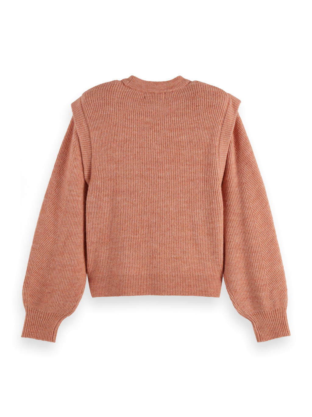 Shoulder detail crew neck pullover