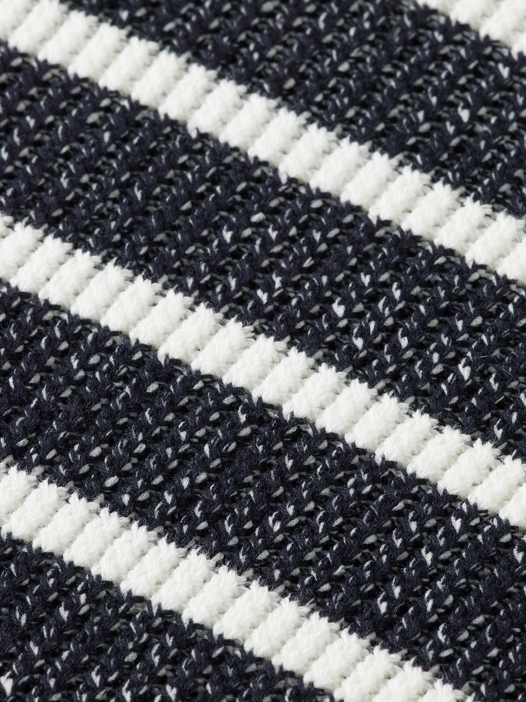 Stripe tie neck pullover