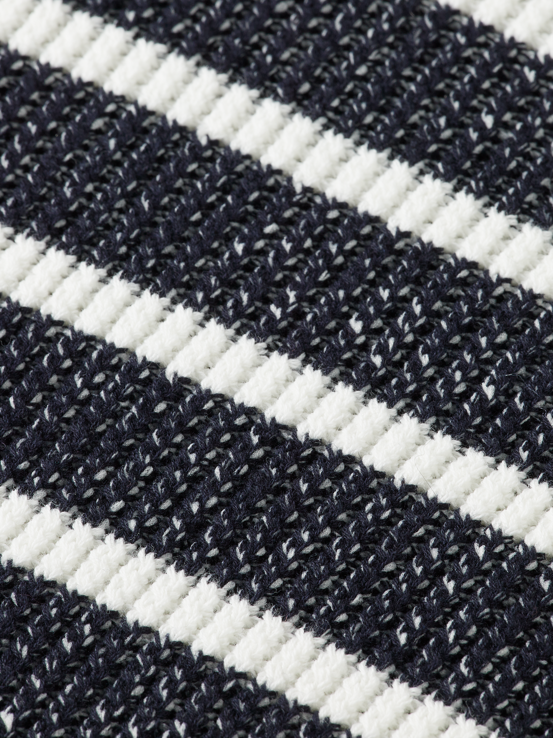 Stripe tie neck pullover